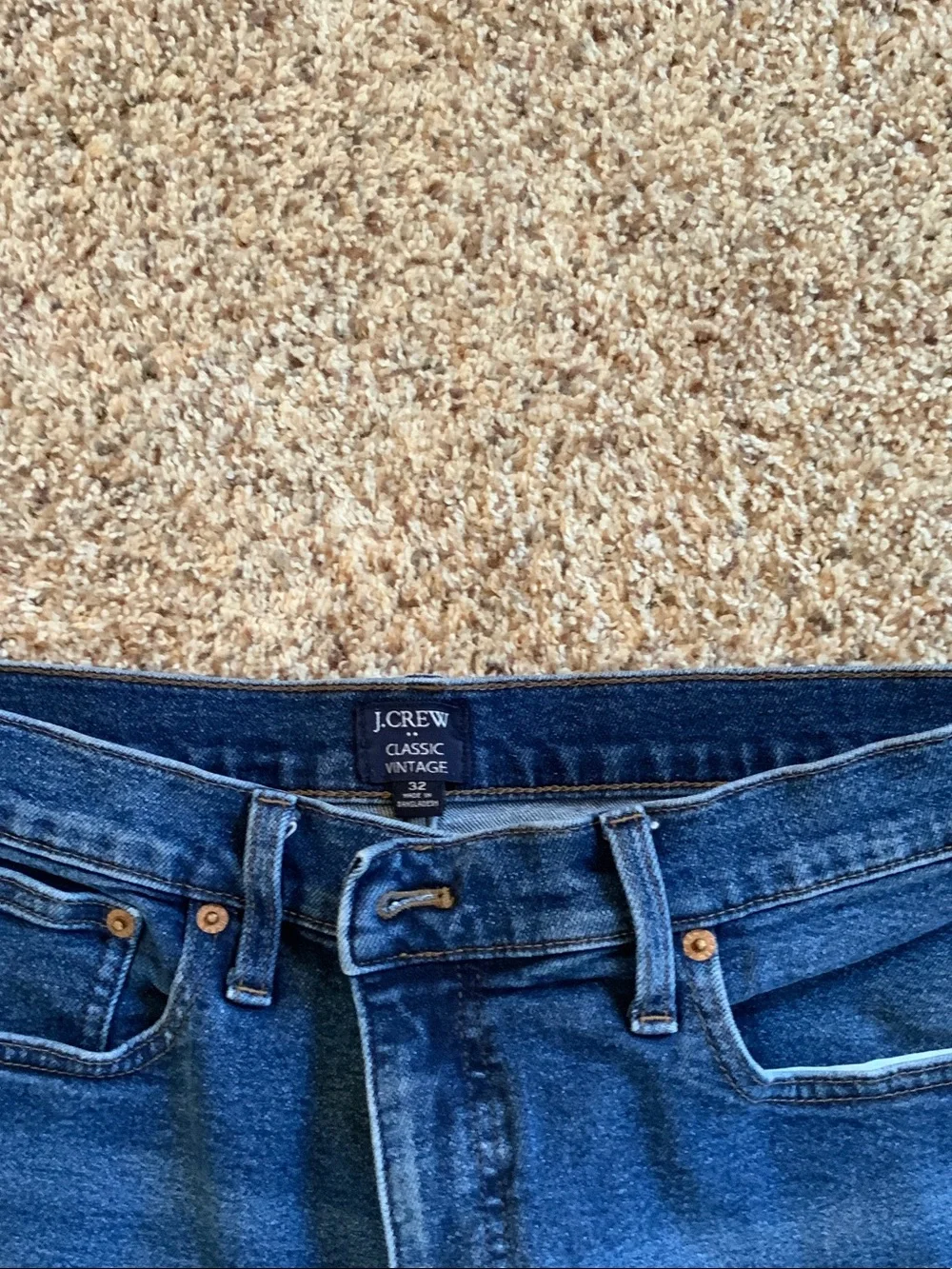 J. Crew Women’s Straight Jeans in Deep Blue Denim